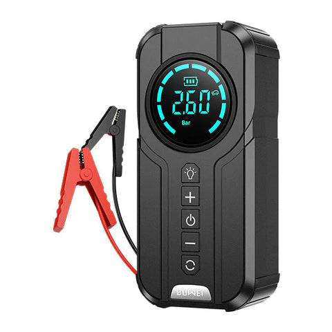 Car starting power supply, car wireless air pump, intelligent digital display air pump